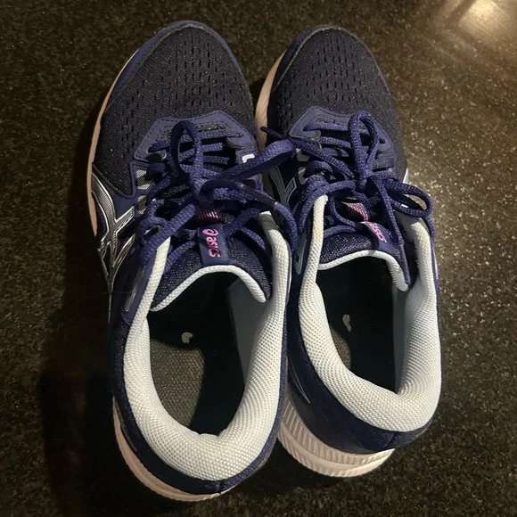 ASICS Women's Gel Contend 8 Navy and White Athletic Shoes Size 8.5 - Picture 5 of 7
